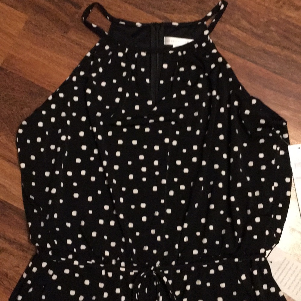 London Times Happy Square Gaucho Jumpsuit - Picture 4 of 9